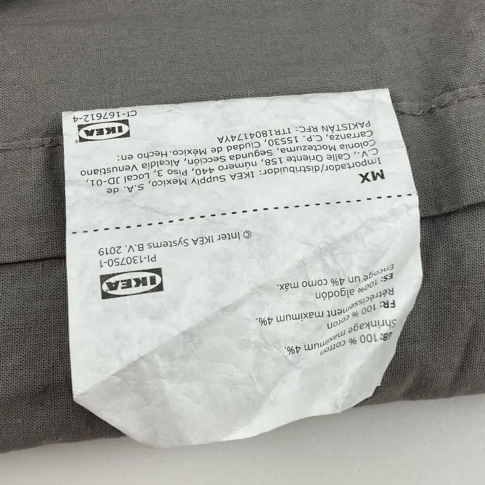 Top Sheet Size Twin Grey IKEA 'DVALA' Bed Sheet